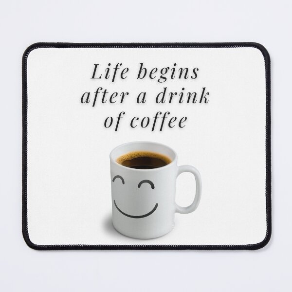 Item preview, Life begins after a drink of coffee design designed and sold by Lorets-Designs.