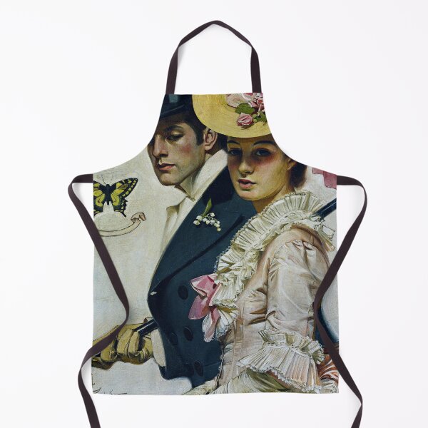 Item preview, Victorian Man and Woman Taking a Stroll, Vintage fashion art designed and sold by Glimmersmith.