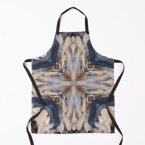 Item preview, Snowflake, abstract, ornametal pattern in white, beige, blue, warm brown colours designed and sold by Svitac.