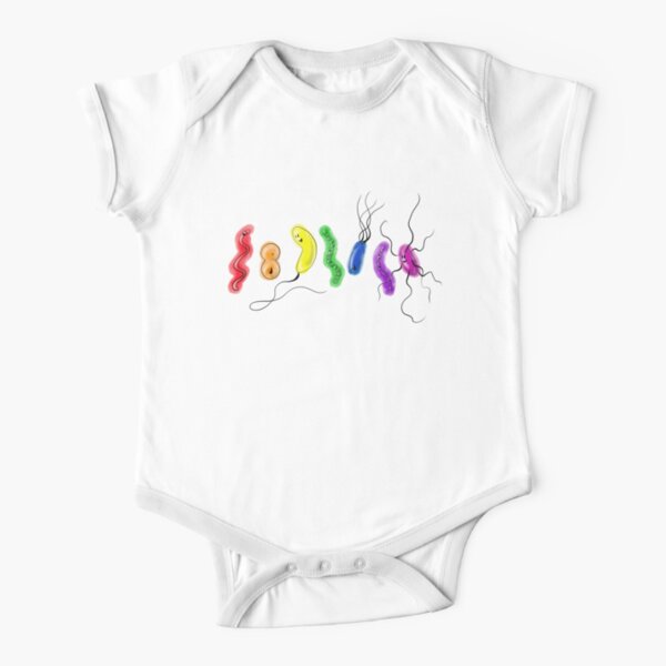 Pride Rainbow Bacteria Short Sleeve Baby One-Piece