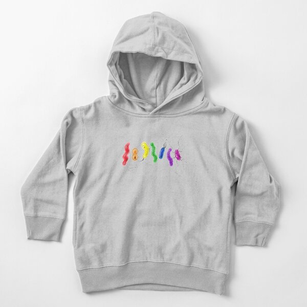 Pride Rainbow Bacteria Toddler Pullover Hoodie
