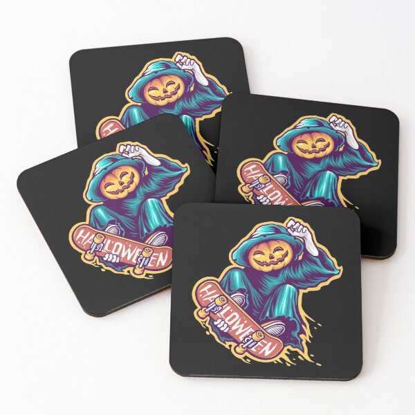 Item preview, Pumpkin Riding Skateboard Halloween Design designed and sold by boopsblunt.