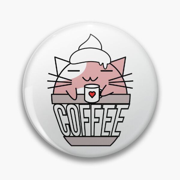 Item preview, Meowcha in cup pink designed and sold by CoffeewithKitty.