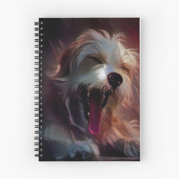 Item preview, cute yawn of puppy designed and sold by Sepi-Thinking.
