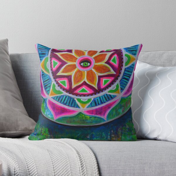 Clarity Mandala Throw Pillow