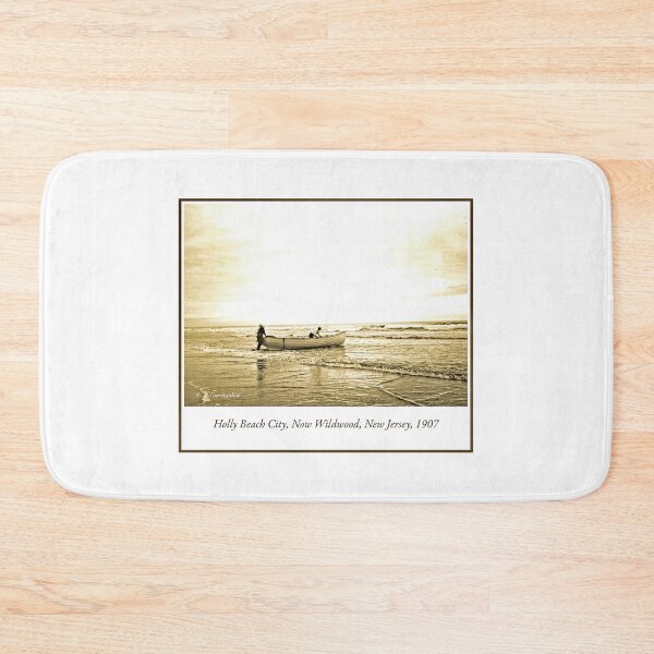 Item preview, Vintage Photograph, Fishermen, Holly Beach City, Now Wildwood, NJ, designed and sold by AMacGPhilly.