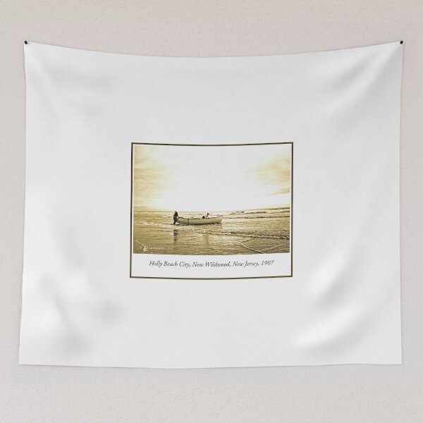 Item preview, Vintage Photograph, Fishermen, Holly Beach City, Now Wildwood, NJ, designed and sold by AMacGPhilly.