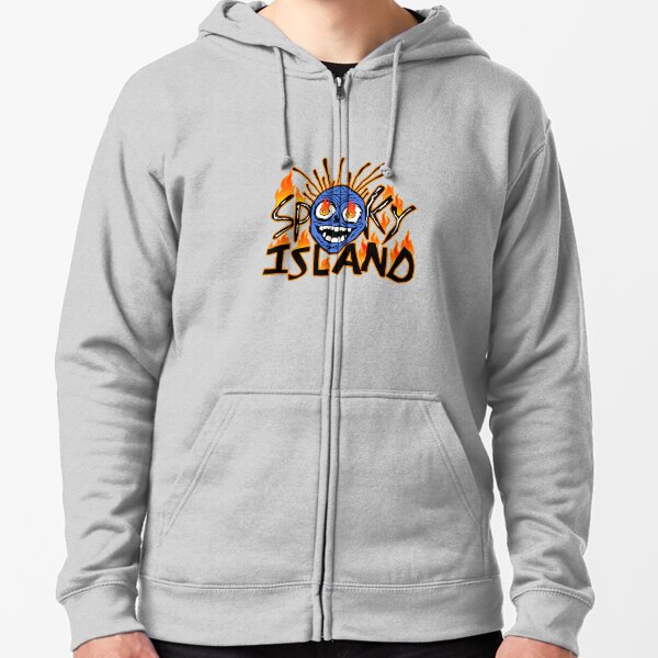 scary isle Zipped Hoodie