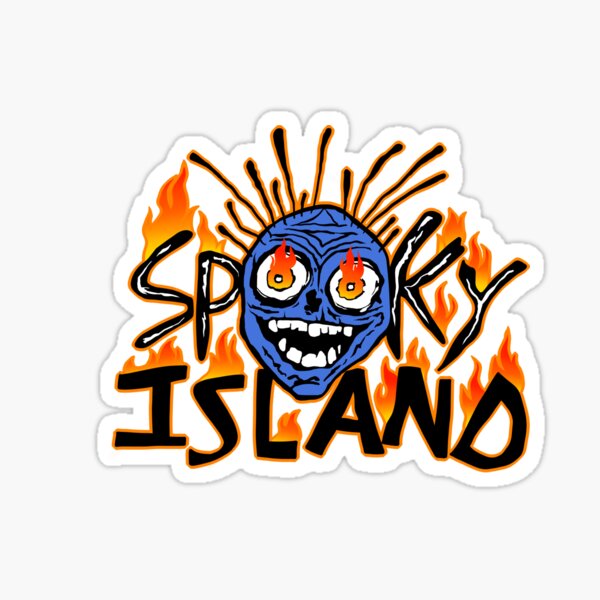 scary isle Sticker