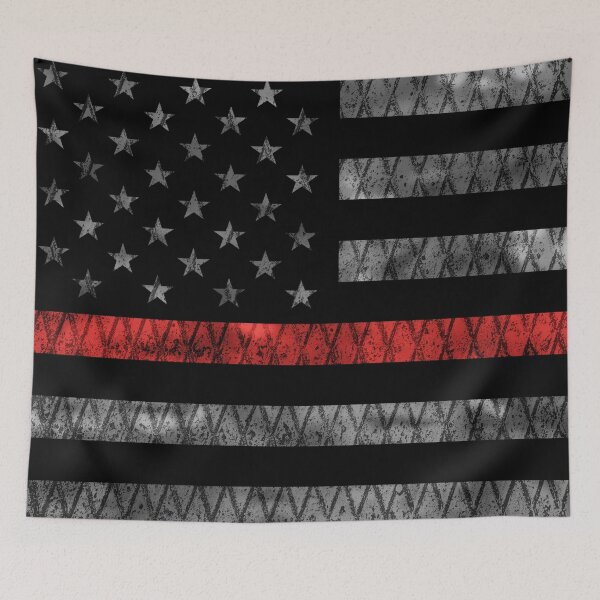 Item preview, Firefighter Thin Red Line Flag designed and sold by Jared Davies.