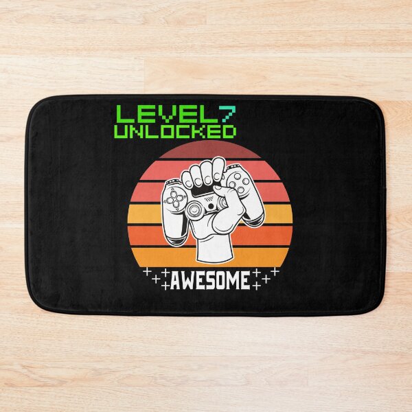Item preview, Level 7 Unlocked Awesome 2014 Video Game 7th Birthday Gift  designed and sold by Zeus-Studio.