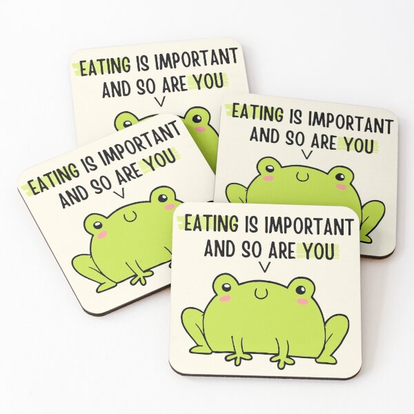 Item preview, Cute Frog Says: Eating Important and So Are You  designed and sold by ThoughtJumble.