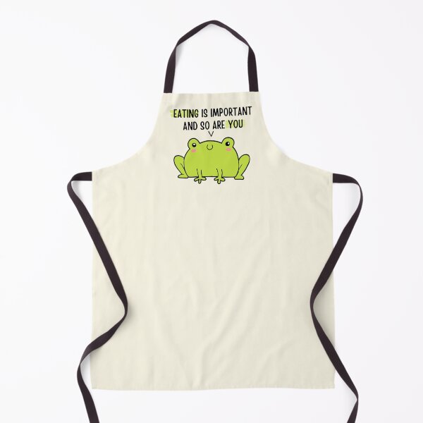 Item preview, Cute Frog Says: Eating Important and So Are You designed and sold by ThoughtJumble.
