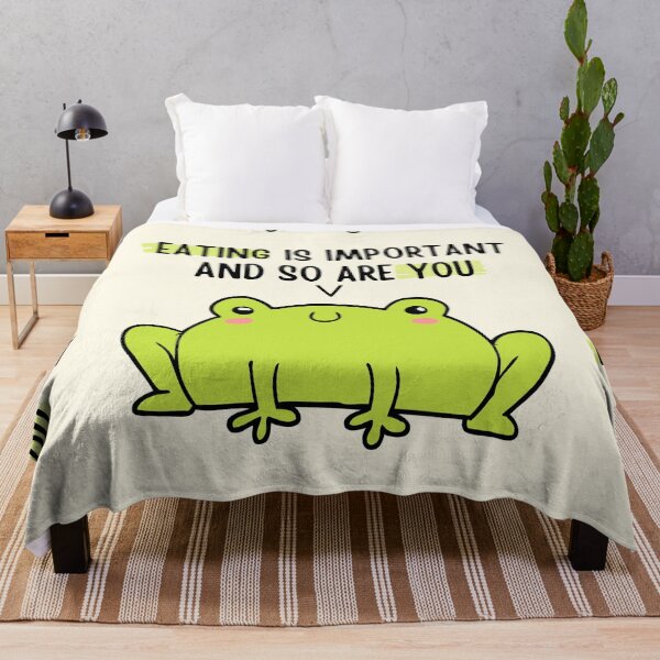 Item preview, Cute Frog Says: Eating Important and So Are You  designed and sold by ThoughtJumble.