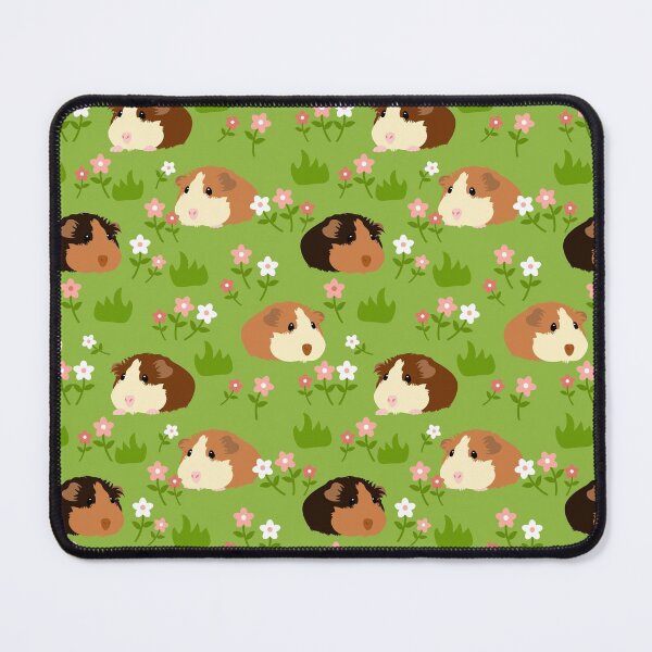 Item preview, Guinea Pig and Flowers - Green designed and sold by Lulupainting.