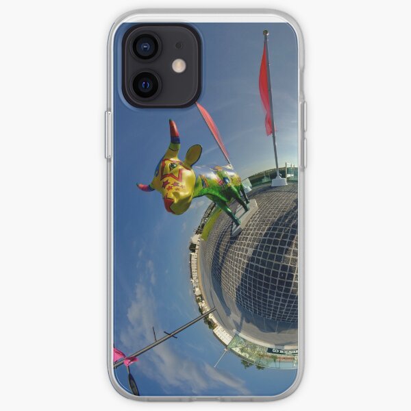Two Cows on Parade, lower - Ebrington Square, Derry iPhone Soft Case