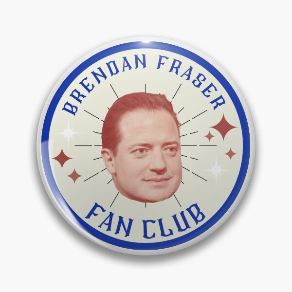 Item preview, Brendan Fraser Fan Club Badge Sticker designed and sold by ashertess.