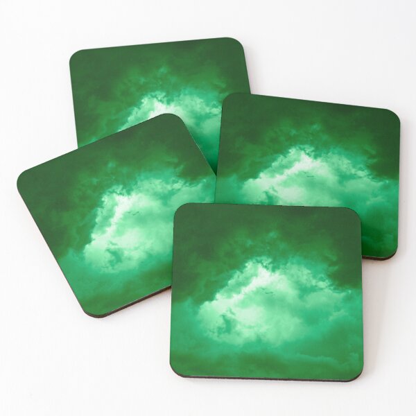 Item preview, Green Turbulent dark stormy clouds angry menacing and tormenting designed and sold by James-Cole.