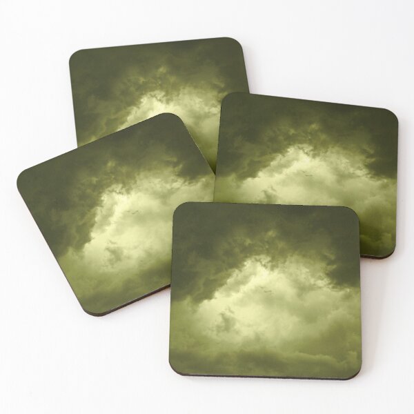 Item preview, Golden Yellow Turbulent dark stormy clouds angry menacing and tormenting designed and sold by James-Cole.