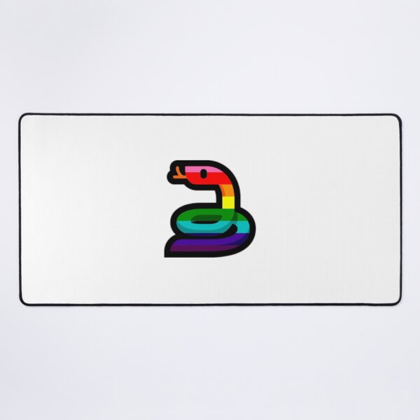 Artikelvorschau, Schwule Regenbogen-Stolz-Schlange Emoji entworfen und verkauft von KingsnakeArt.
