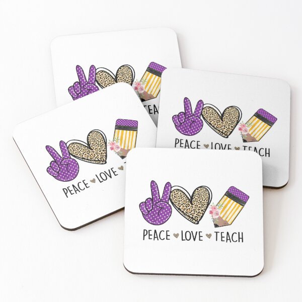 Item preview, Peace Love Teach-gift for teachers designed and sold by BRtisticDesigns.