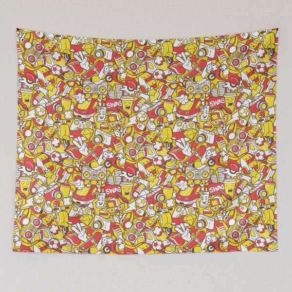 Item preview, 80's Retro Throwback - Red designed and sold by rosebunnydesign.