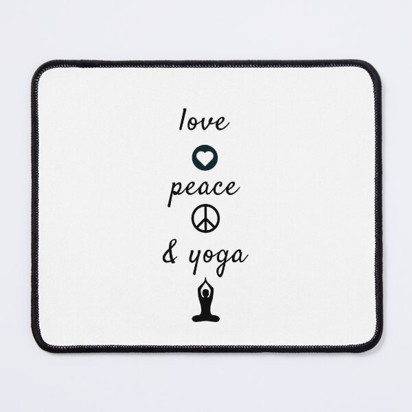 Item preview, love peace and yoga designed and sold by Inspirationmotivation.
