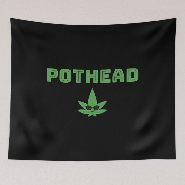 Aperçu de l'œuvre Pothead (Noir) créée et vendue par PotheadTees.