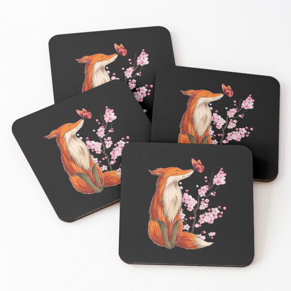 Item preview, Japanese Fox Cherry blossom Flower sakura trees Kawai designed and sold by SageJarc.