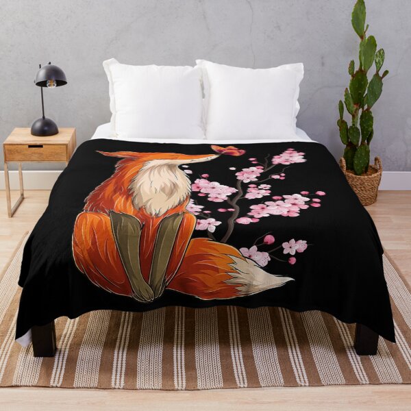 Item preview, Japanese Fox Cherry blossom Flower sakura trees Kawai designed and sold by SageJarc.