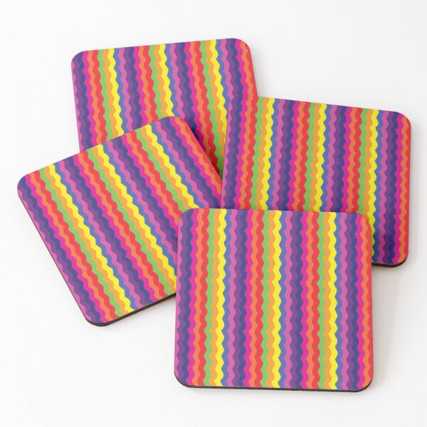 Item preview, Colorful Cray On Vertical Wave Pattern With Texture designed and sold by FridPix.