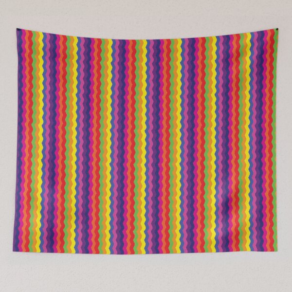 Item preview, Colorful Cray On Vertical Wave Pattern With Texture designed and sold by FridPix.