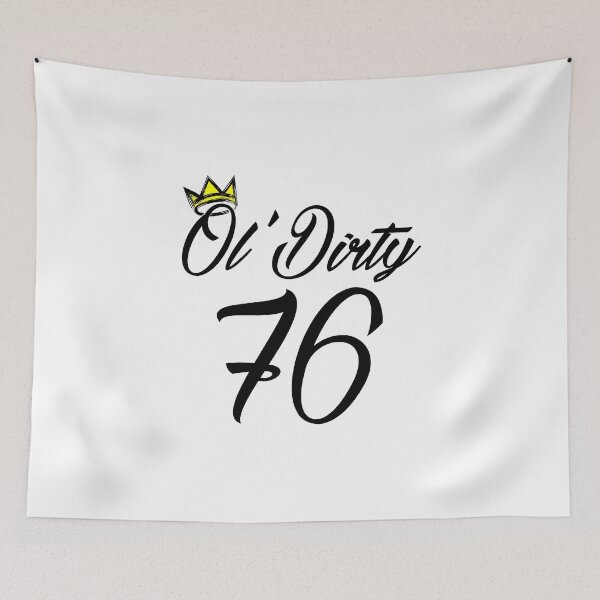 Item preview, 76th Birthday Ol 'Dirty Birthday Essential T-Shirt designed and sold by blackoutstudios.