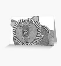 Glance Greeting Card