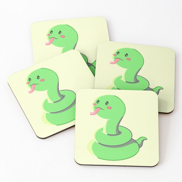Item preview, Cute Kawaii Cartoon Little Snake designed and sold by Lil-Guppy-Gifts.