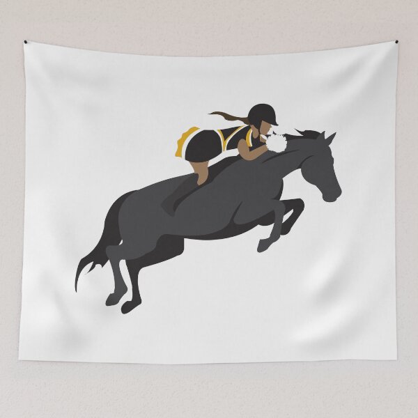 Item preview, Cheerleader Equestrian Design Cheer Rider Cheerleading Horses Jumping designed and sold by bellaszcz.