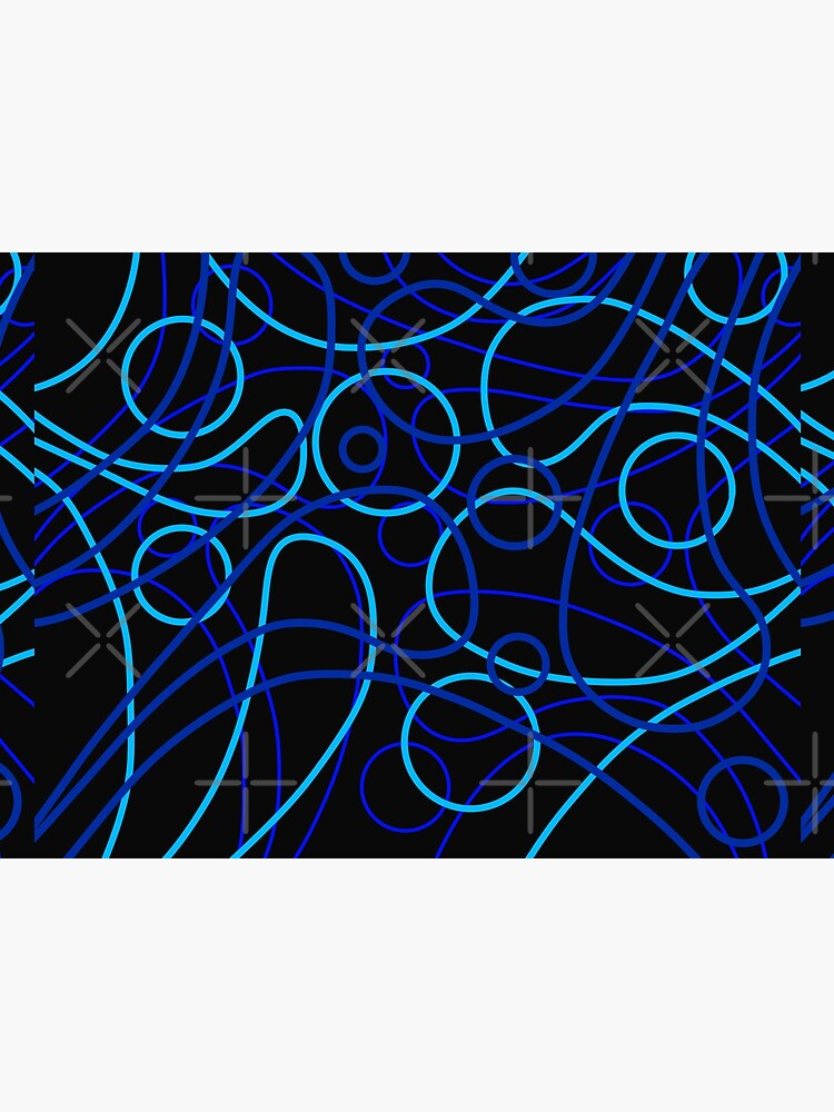 Faint - Blue Lines Abstract by that5280lady