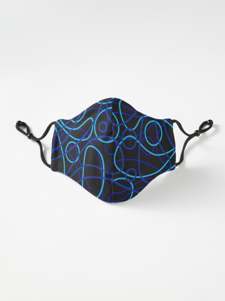 Alternate view of Faint - Blue Lines Abstract Mask