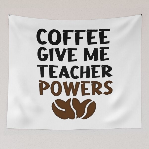 Item preview, Coffee Gives Me Teacher Powers designed and sold by ussastore.