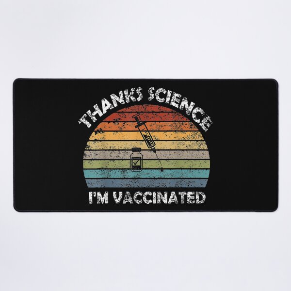Item preview, Thanks, Science, I'm Vaccinated-retro Covid vaccine design designed and sold by BRtisticDesigns.