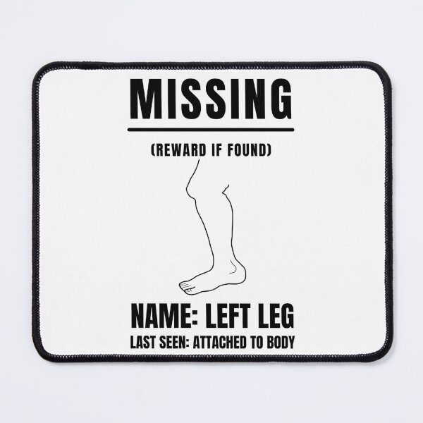 Item preview, MISSING LEG, Amputation, Leg Amputee,  Amputee Humour, Amputee, Amputee shirt, Amputee gift designed and sold by AmputTee.