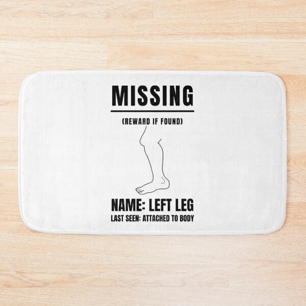 Item preview, MISSING LEG, Amputation, Leg Amputee,  Amputee Humour, Amputee, Amputee shirt, Amputee gift designed and sold by AmputTee.