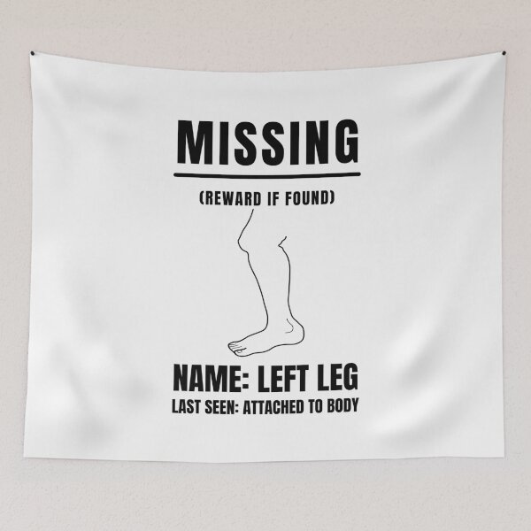 Item preview, MISSING LEG, Amputation, Leg Amputee,  Amputee Humour, Amputee, Amputee shirt, Amputee gift designed and sold by AmputTee.