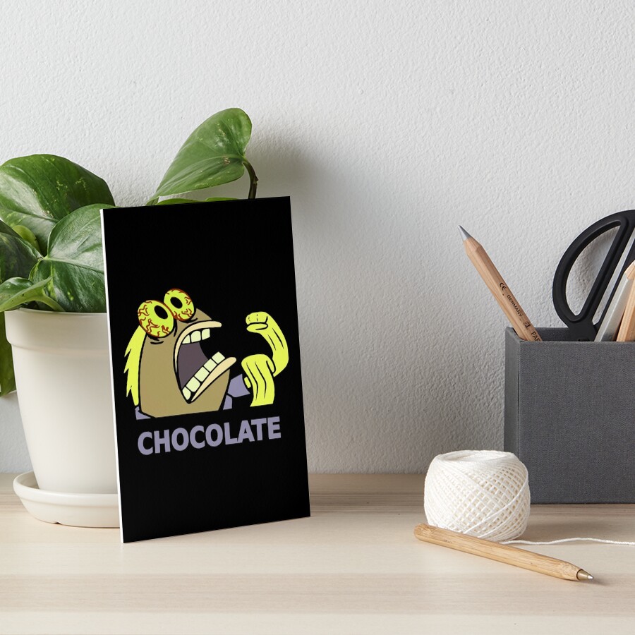 "ChocolateFishfromSpongebob" Art Board Print for Sale by