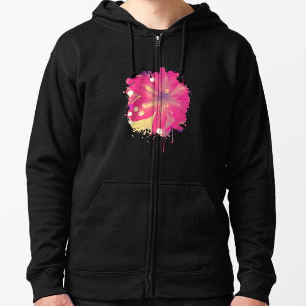 Secret Garden | Pink tigress Zipped Hoodie