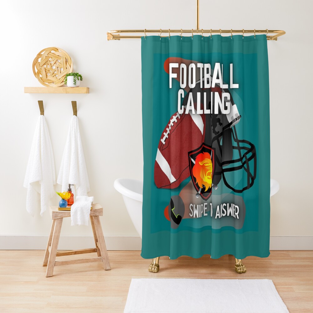 Crazy Price Football is Calling Shower Curtain CS-8JQ3NVHN