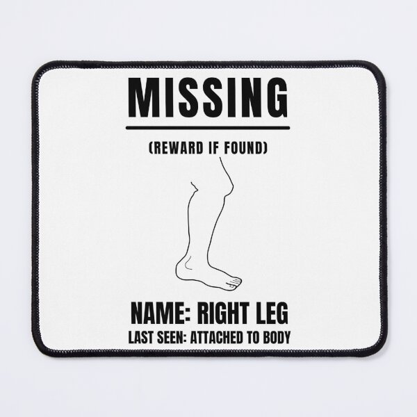 Item preview, MISSING LEG, Amputation, Leg Amputee,  Amputee Humour, Amputee, Amputee shirt, Amputee gift designed and sold by AmputTee.