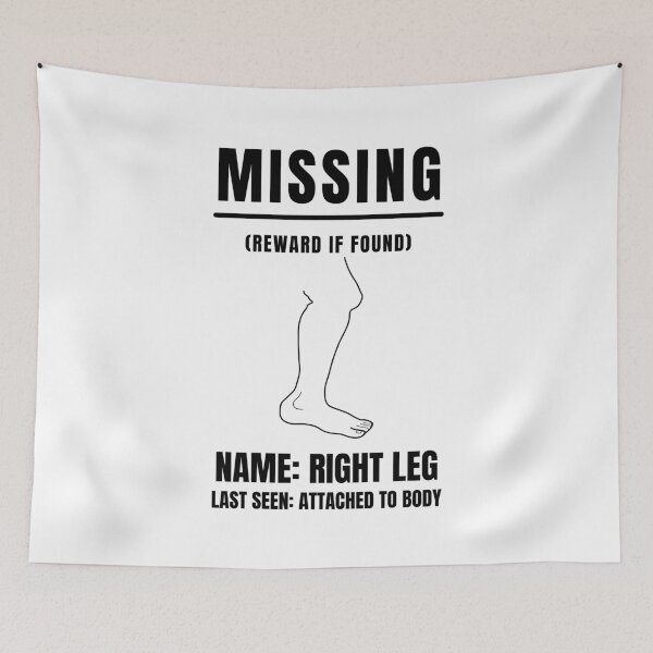 Item preview, MISSING LEG, Amputation, Leg Amputee,  Amputee Humour, Amputee, Amputee shirt, Amputee gift designed and sold by AmputTee.