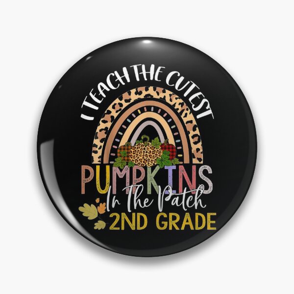 Item preview, I Teach The Cutest Pumpkins In The Patch Rainbow 2nd grade  designed and sold by CuthbertShop.
