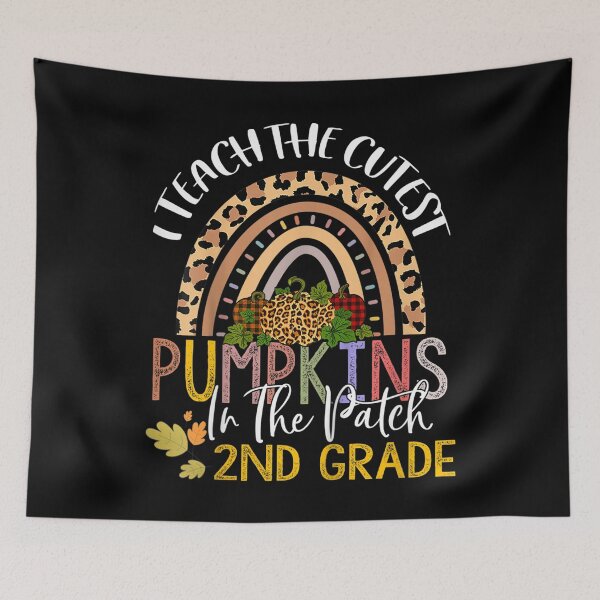 Item preview, I Teach The Cutest Pumpkins In The Patch Rainbow 2nd grade  designed and sold by CuthbertShop.